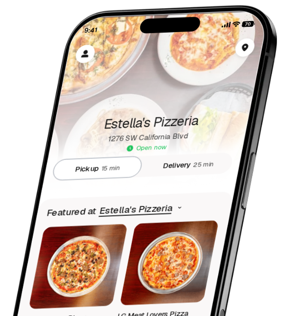 Estella's Pizzeria app preview